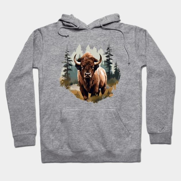 American Bison Hoodie by zooleisurelife